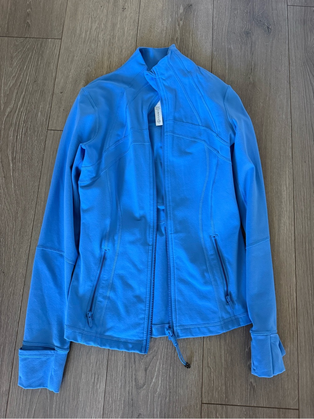 Lululemon Define Jacket *Luon Women’s Blue Zip-Front Active Jacket, size 6